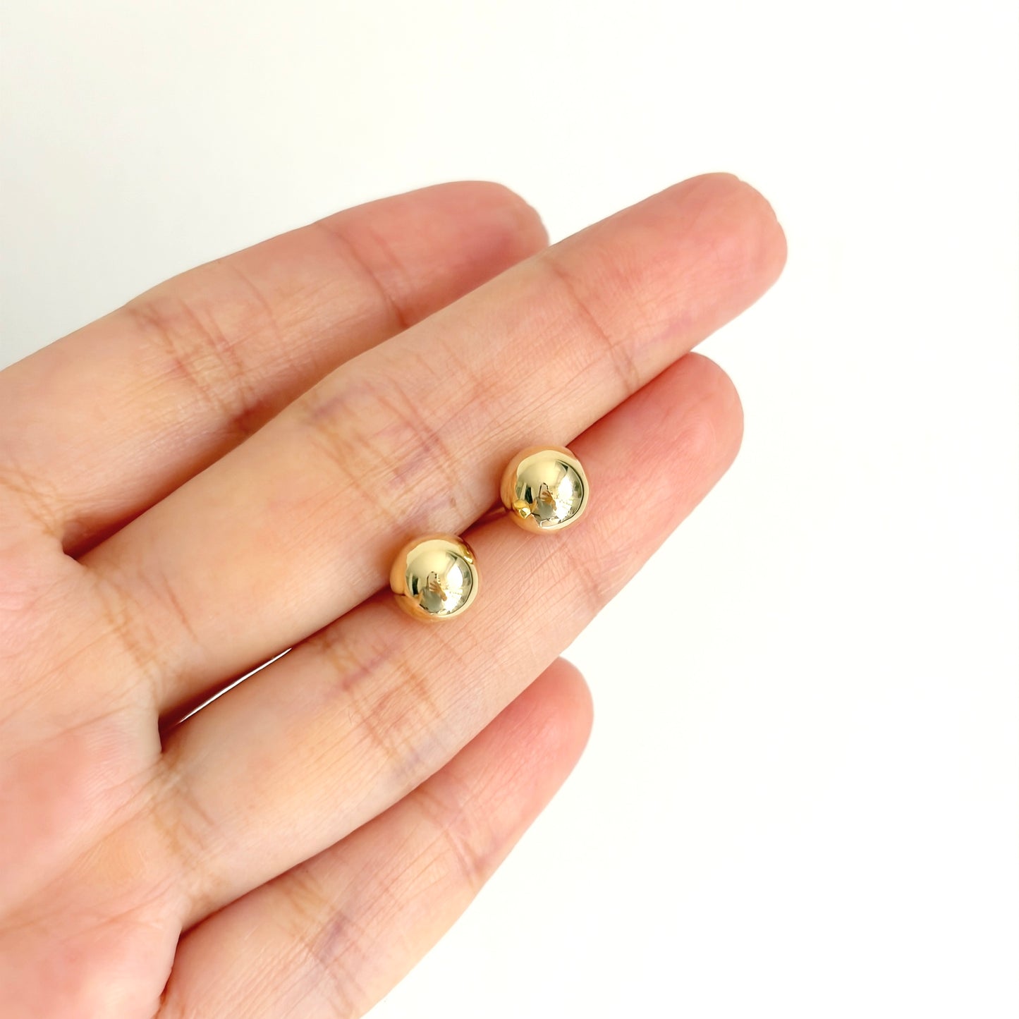 Aretes Bolita Gold