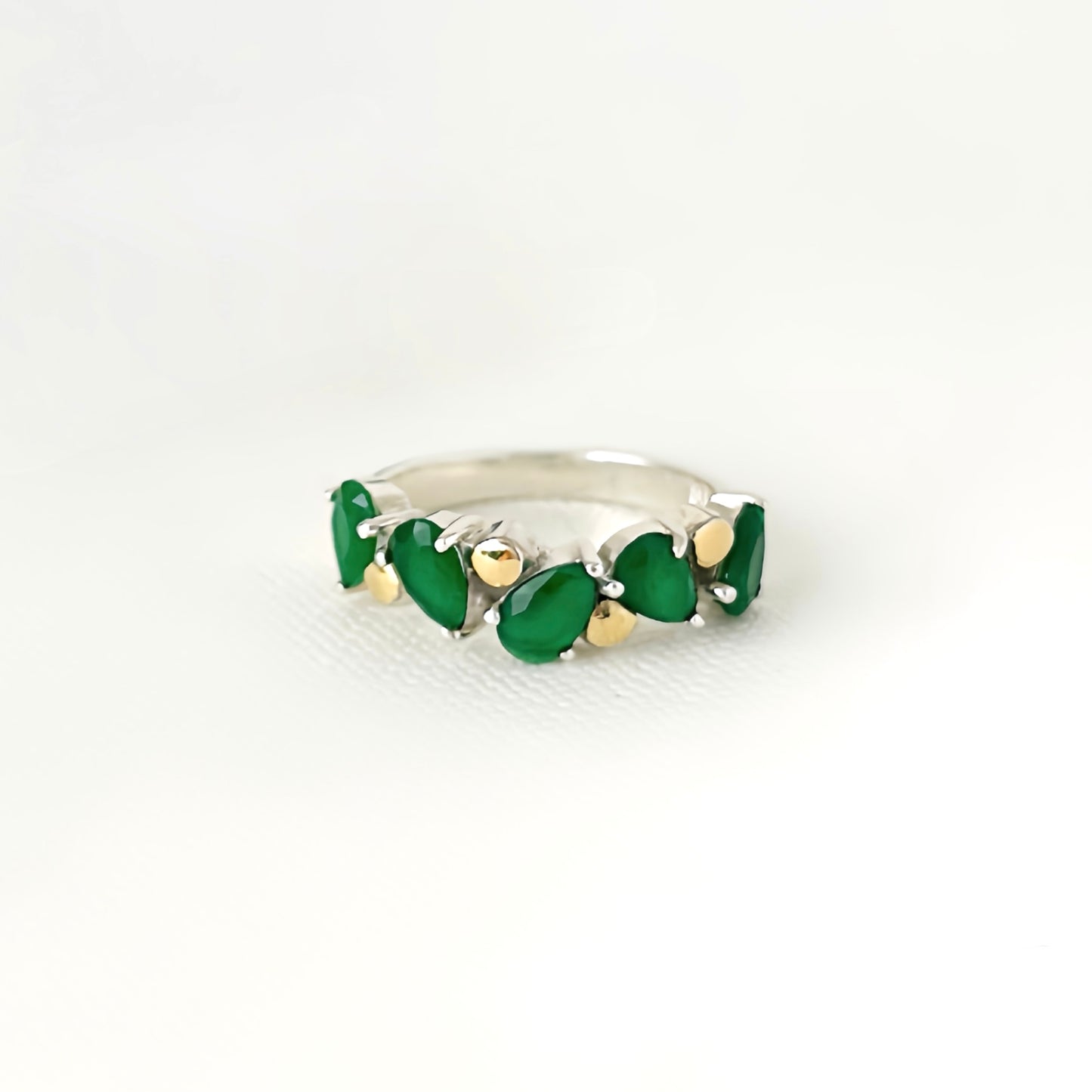 Anillo Verde Esmeralda
