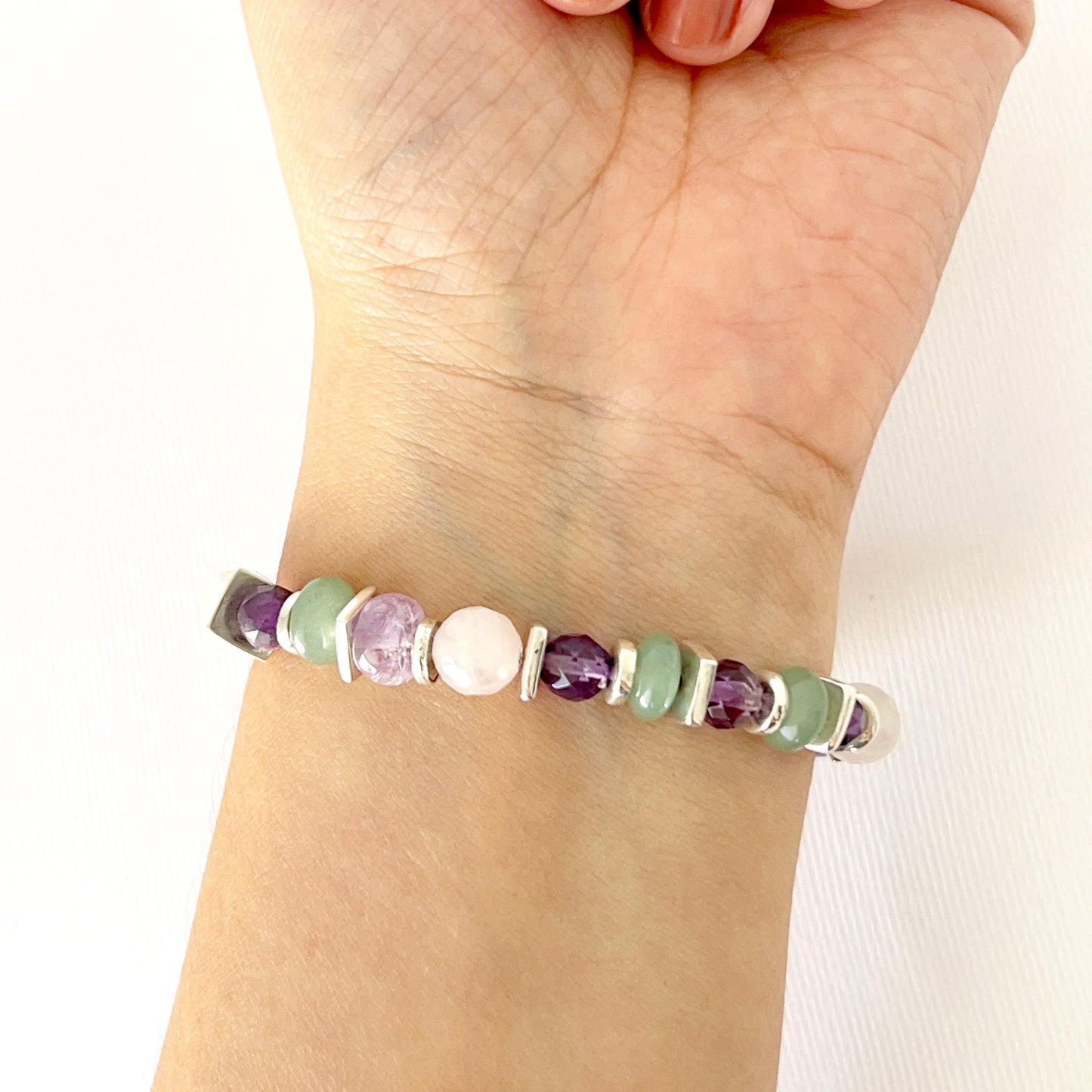 Pulsera Amatista y Jade