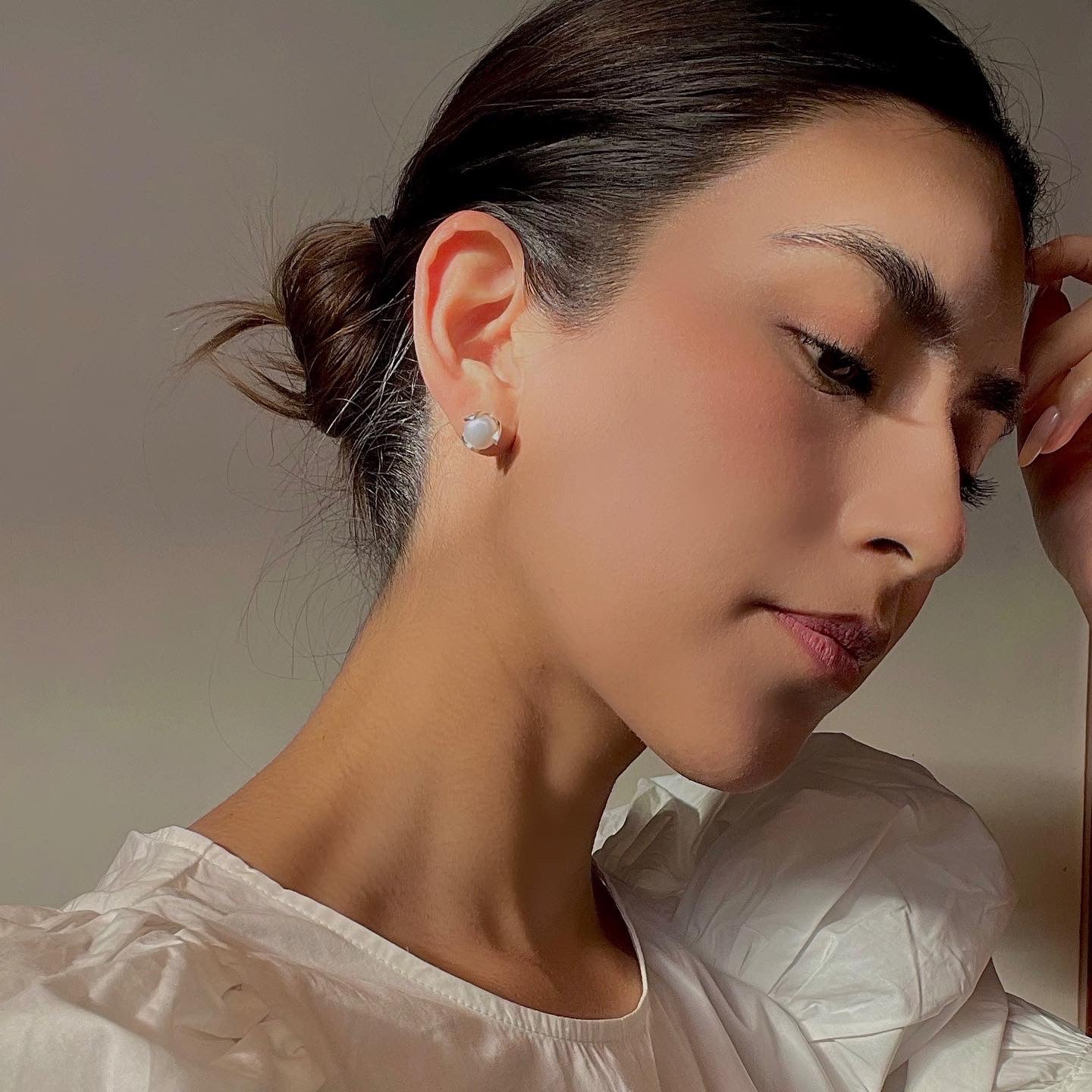 Silver Tulip Earrings