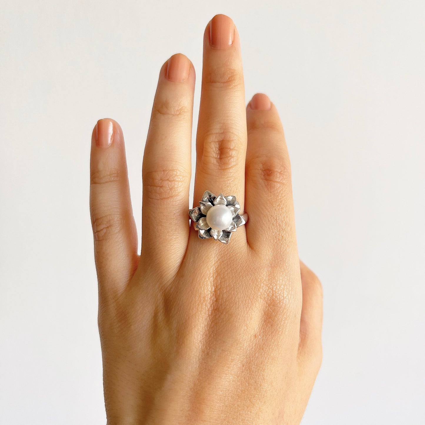 Pink Nacre Ring