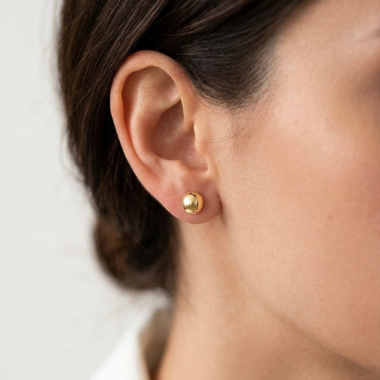 Aretes Bolita Gold