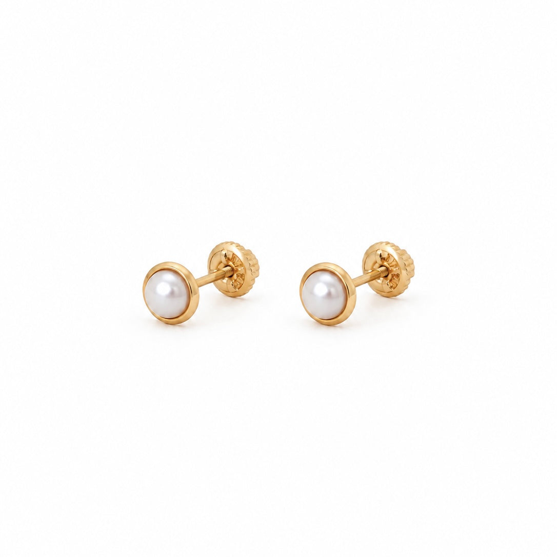 Aretes Perla Miel