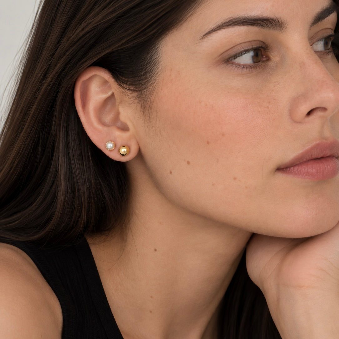 Aretes Perla Miel